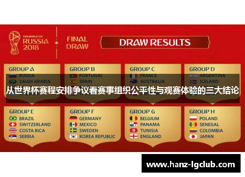 从世界杯赛程安排争议看赛事组织公平性与观赛体验的三大结论